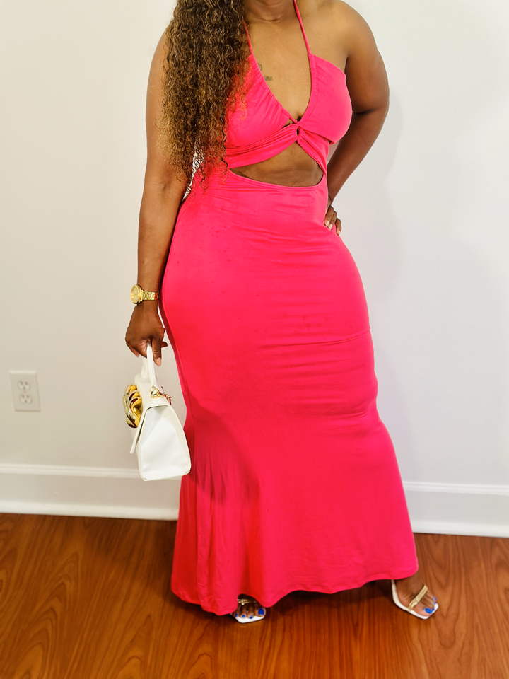 Pink vacation maxi dress