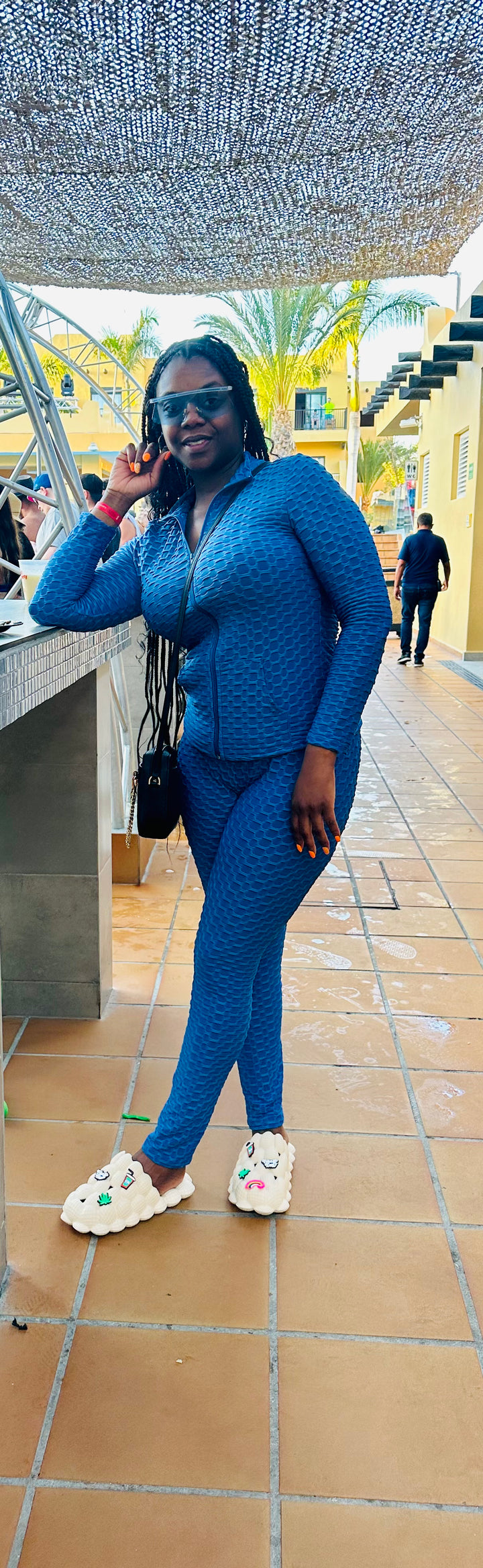 Blue women's jogger ser