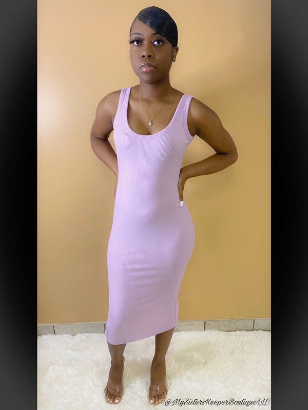 FEELING MYSELF MAXI SUN DRESS (Lavender) - My Sister's Keeper Boutique LLC